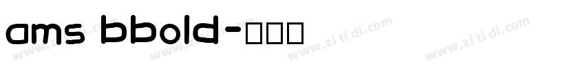ams bbold字体转换